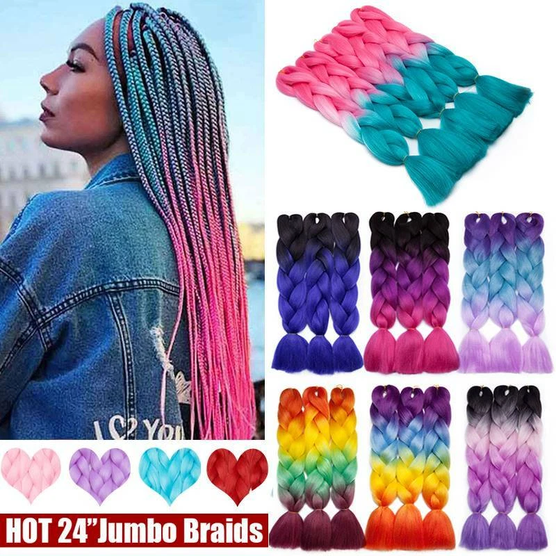 Real Thick Jumbo Braids Box Braiding Hair Extensions Fake Sew In Hair for Human - Image 1 of 4