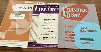 Conjunto de música de saxofón vintage Foto 1 de 4