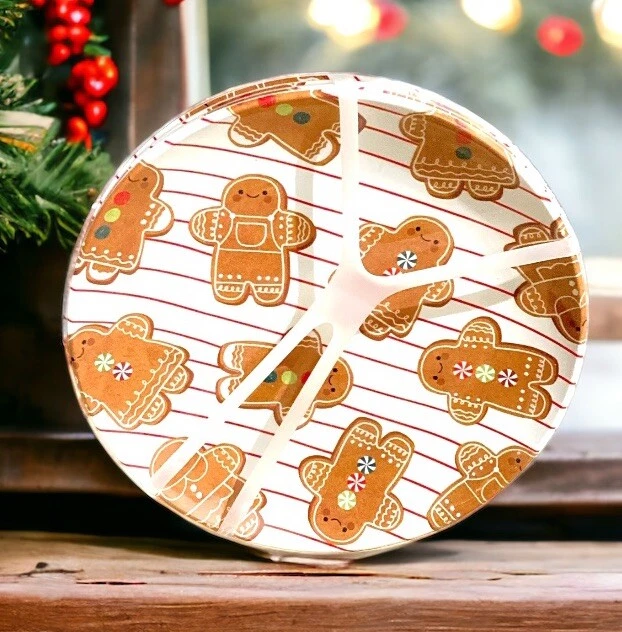 4 Gingerbread Melamine Dessert Plate Set St. Nicholas Square Salad Cookie New - Image 1 of 1