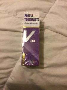 Zxsuch 1oz V34 Purple Teeth Whitening Toothpaste Color Corrector Tooth Stain - Picture 1 of 5