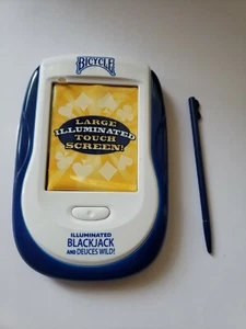 Bicycle Brand Illuminated Blackjack & Deuces Wild Touch Screen Hand Held Game - Picture 1 of 3