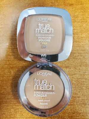 2 Pk: L'Oréal True Match Super Blendable Powder *W6 Medium* (6657)-R4P1 - Image 1 of 4