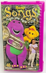 Barney Songs From The Park (VHS, 2003, HiT Entertainment, Bullet Case) - Picture 1 of 11