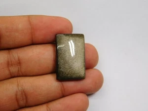 Piedra preciosa suelta de obsidiana arco iris 100 % natural para joyería 26 quilates ME-3985 - Imagen 1 de 5