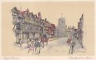 Carte Postale Ancienne Postcard England Angleterre Stratford-On-Avon Street Dess
