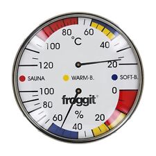 froggit XXL termometr do sauny 16cm Stal nierdzewna Temperatura Wilgotność powietrza - Stan: nowy