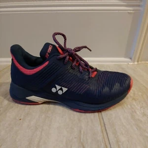 YONEX SONICAGE 2 TENNIS SHOES WOMEN´S SHOES Navy Pink Size 7.5 - Picture 1 of 7