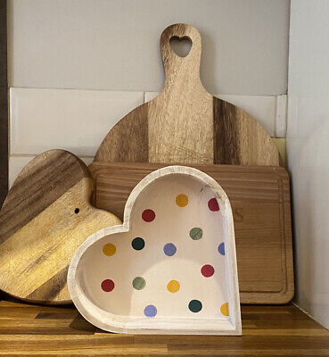 Emma Bridgewater Themed Wooden Heart Shaped Tray - Polka Dot • 16.35€