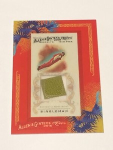 Glenn Singleman 2010 Topps Allen & Ginter Relics Shirt Card #GSI