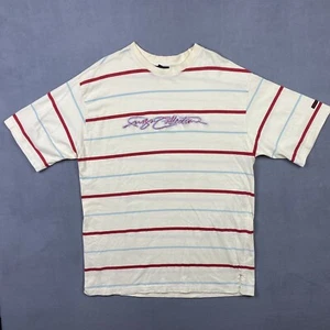 FUBU Shirt Adult Large Striped THE COLLECTION VINTAGE Embroidered Logo Hip Hop - Picture 1 of 12