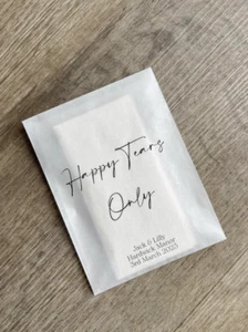Any Design Personalised Wedding Tissue Packs | Wedding Favours - Picture 1 of 4
