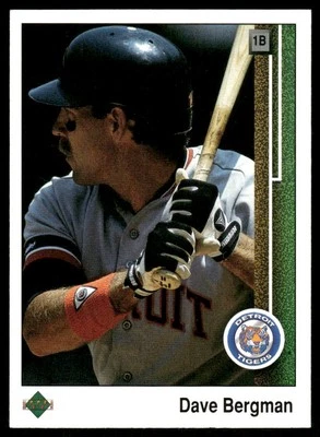 1989 Upper Deck #266 Dave Bergman Detroit Tigers Baseball Card - Image 1 of 2