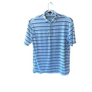 Polo Peter Millar Summer Comfort para hombre talla grande azul a rayas manga corta - Imagen 1 de 9