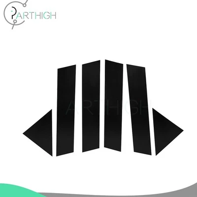 Juego de 6 postes de pilar para cubierta negra brillante para moldura de puerta Dodge Magnum 05-10 Foto 1 de 4