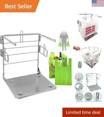 Soporte de plástico para bolsas de supermercado - Soporte para camisetas - Se adapta a 11-1/2" de ancho x 6" de profundidad x 21"... Foto 1 de 4