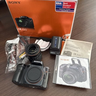 Sony Alpha A100 DSLR im Kit mit Objektiv DT 18-70mm - DSLR-A100K - Bild 1 von 4