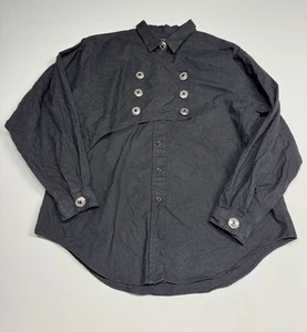 Panhandle Slim Mens Button Up Western Shirt Long Sleeve Black Made USA Size M - Picture 1 of 11