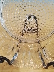 Vintage Indiana Glas Kristall Nägel Teufel Eierschale Servierplatte Tablett 11" - Bild 1 von 5