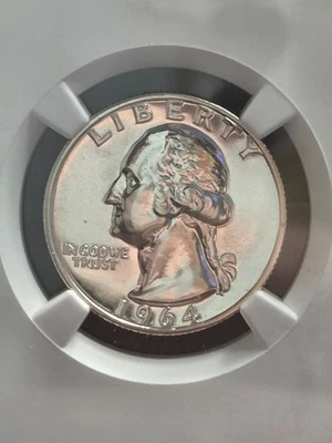 1964 90% Silver Washington Quarter NGC PR67 Proof Coin - Image 1 of 4