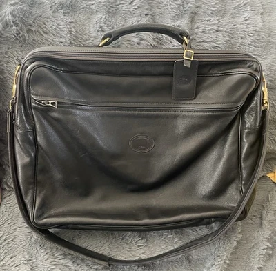 sac longchamp bandoulière Noir En Cuir Souple grande Taille 46 X 36 X 14 Cm - Photo 1/4