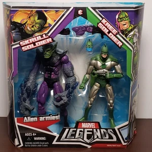 Paquete de 2 figuras de acción exclusivas de Skrull Soldier And Kree Soldier de Marvel Legends - Imagen 1 de 11