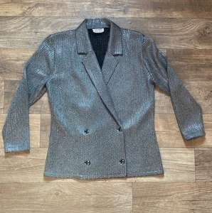 Vintage St. John for Neuman Marcus Women’s Size 12 Gray Blazer - Picture 1 of 10
