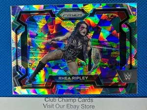 2024 #37 Rhea Ripley Panini Prizm WWE RAW Cracked Ice Prizm - Foto 1 di 2