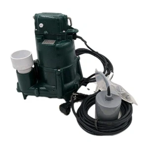 Zoeller 98 1/2 Hp Submersible Sump Pump w/ Piggyback Tether Float 115V - Picture 1 of 8