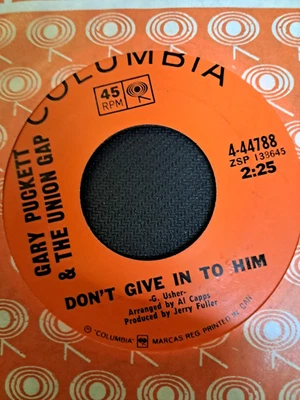 Gary Puckett and the Union Gap.  Don’t give into him/COULD I. 7" NEW CAN. VINYL - Image 1 of 4