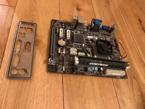 ECS NM70-M Socket DDR3 Micro ATX Motherboard With I/O Shield, CPU + 2GB - Picture 1 of 2