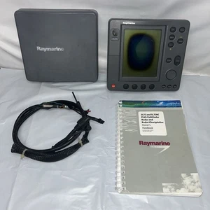 Raymarine SL72+ Monochrome Pathfinder Radar Display E52028 w/ Sun Cover & Manual - Picture 1 of 10