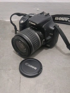 Canon EOS 350D 8,0 megapixel fotocamera reflex digitale nera, obiettivo 18-55 mm Af Mf memoria e borsa - Foto 1 di 12