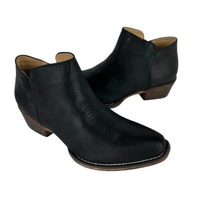 Roper NEW 6.5 Sofia Vintage Black Faux Leather Fashion Snip Toe Western Booties - Image 1 of 4