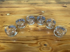 Vasos de beber transparentes y dorados de 6 piezas con tema floral de pájaro - Imagen 1 de 8