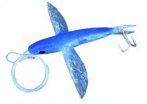 Frenzy BFF-BLR Ballistic Flyer Rigged Flying Fish, 8", Blue - Picture 1 of 1