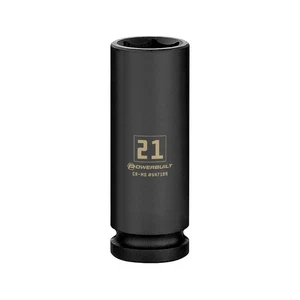 Powerbuilt 1/2 Inch Drive x 21 MM 6 Point Deep Impact Socket - 647189 - Picture 1 of 5
