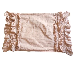 Beddy’s Bedding Twin Pink 'Ella' Ruffled STANDARD PILLOWCASE / SHAM Girls Room - Picture 1 of 3