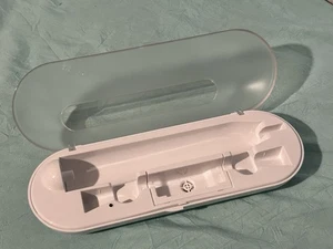 New OEM White AquaSonic Duo Pro Power Toothbrush Storage Travel Case *ONLY* - Picture 1 of 4