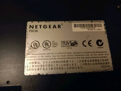 Netgear ProSafe FS726T 24 Port 10/100 Smart Switch with 2 Gigabit Ports - Image 1 of 4