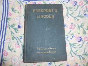 1929 1930 Freeport's Lincoln Freeport IL Douglas Debate Statue Souvenir Book - Imagen 1 de 8