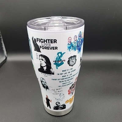 Foo Fighters Collage Stainless Steel Insulated Tumbler  30oz Cold Hot - Image 1 of 4