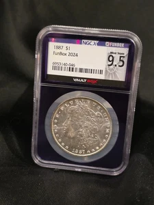 1887 O MS65 1 $ Morgan Silver Dollar VaultBox 9,5 coin - Bild 1 von 4