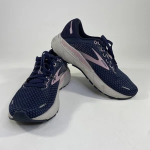 Brooks Adrenaline GTS 22 Damen 7,5 Schuhe Navy Blau Lila Laufen Distanz - Bild 1 von 8