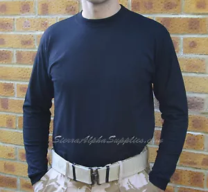 Neu niederländische Armee ECW schwarz thermisch langärmelige Weste Top kaltes Wetter Basisschicht NL - Bild 1 von 2