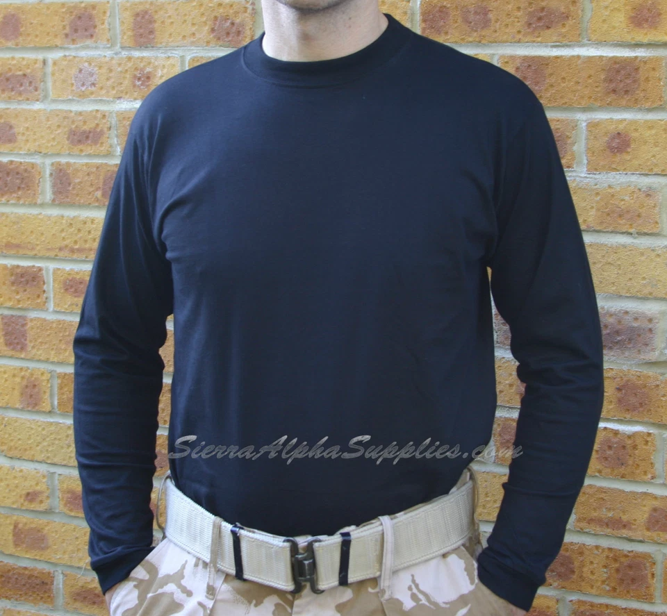 New Dutch Army ECW Black Thermal Long Sleeve vest Top Cold Weather Base Layer NL - Image 1 of 1