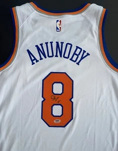 Maglia OG Anunoby firmata autografata New York Knicks Psa/Dna Coa - Foto 1 di 4