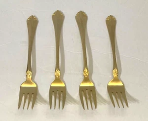 JCPHC Horquillas de Cena Electroplato Oro Inoxidable 8" Juego de 4 Cucharas ¡NUEVO! - Imagen 1 de 2