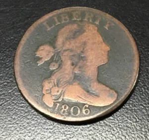 1806 LARGE CENT DRAPED BUST Well Circulated (LC-53) - Picture 1 of 5