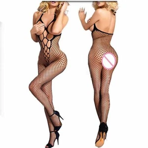 MCT Fine Bodysuit OUVERT BUSENFREI Bodystocking Netz LACE Body Einteiler in S-L - Picture 1 of 8