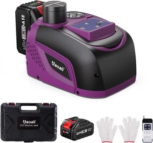 Uaoaii Elektrischer Wagenheber 5 Ton, 21V 4.0AH Batterie und LED Licht - Bild 1 von 5
